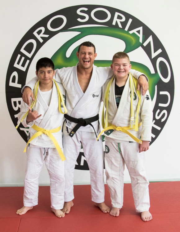 Carlito, Sensei Pedro and Joey after their promotions